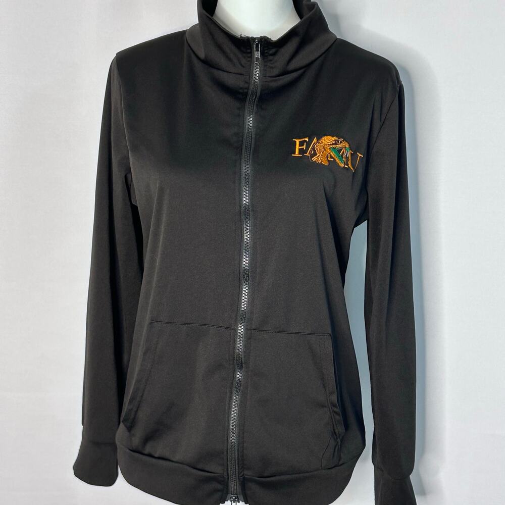 FAMU Florida A&M University Black Full Zip Jacket Womens XL